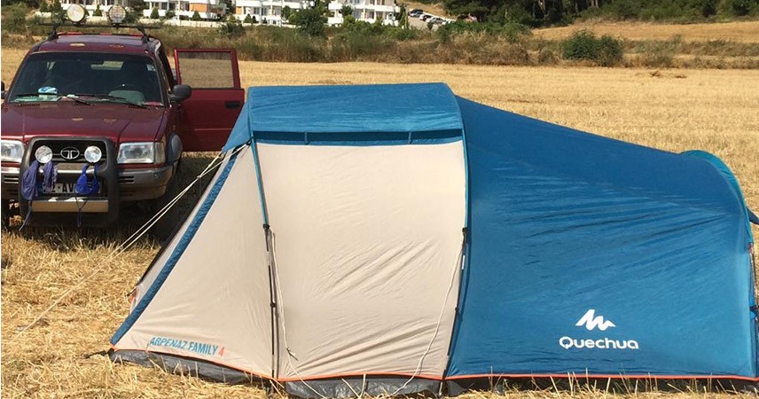 Bu yaz oteller dolunca çadır almaya başladık