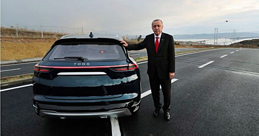 İlk test sürüşünü Cumhurbaşkanı Erdoğan yaptı