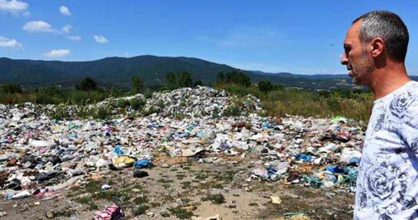 Kaz Dağları'ndaki çöplük alan, çevreyi tehdit ediyor