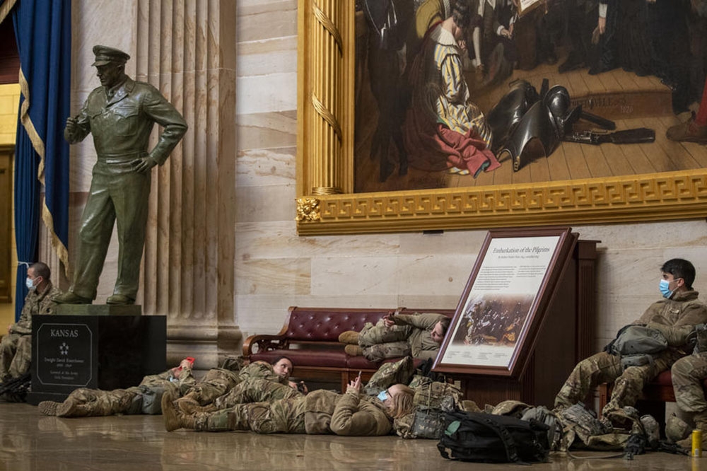 Washington DC’de Biden’ın yemin törenine sayılı günler kala çalışmalar devam ediyor