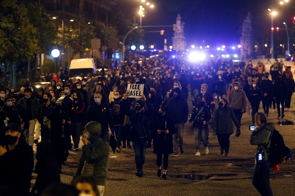 İspanya’da rapçi Hasel’in tutuklanmasına karşı protestolar 7’nci gününde