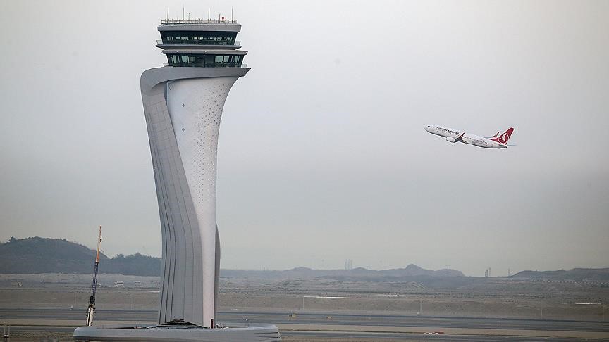 Bu kare de basında sıkça paylaşılan İstanbul Havalimanı'nın simge görsellerinden biri.